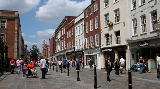 high street
